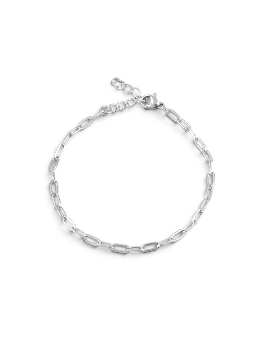 Ataç Zincir Erkek Çelik Bileklik – Ayarlanabilir 21 cm